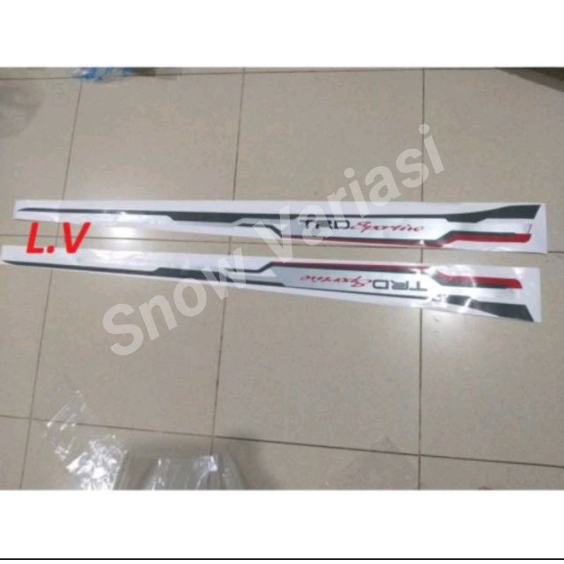 Stiker body samping TRD Sportivo Mobil Yaris Agya Calya Avanza Xenia Etios Sirion Innova Universal