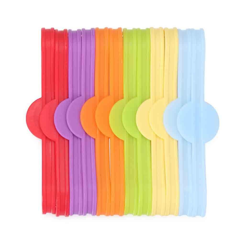 [Elegan] Drinking Tag 6warna Penanda Minuman Silikon Food Grade Yang Dipersonalisasi Goblet Strip Bar Alat Pesona Anggur