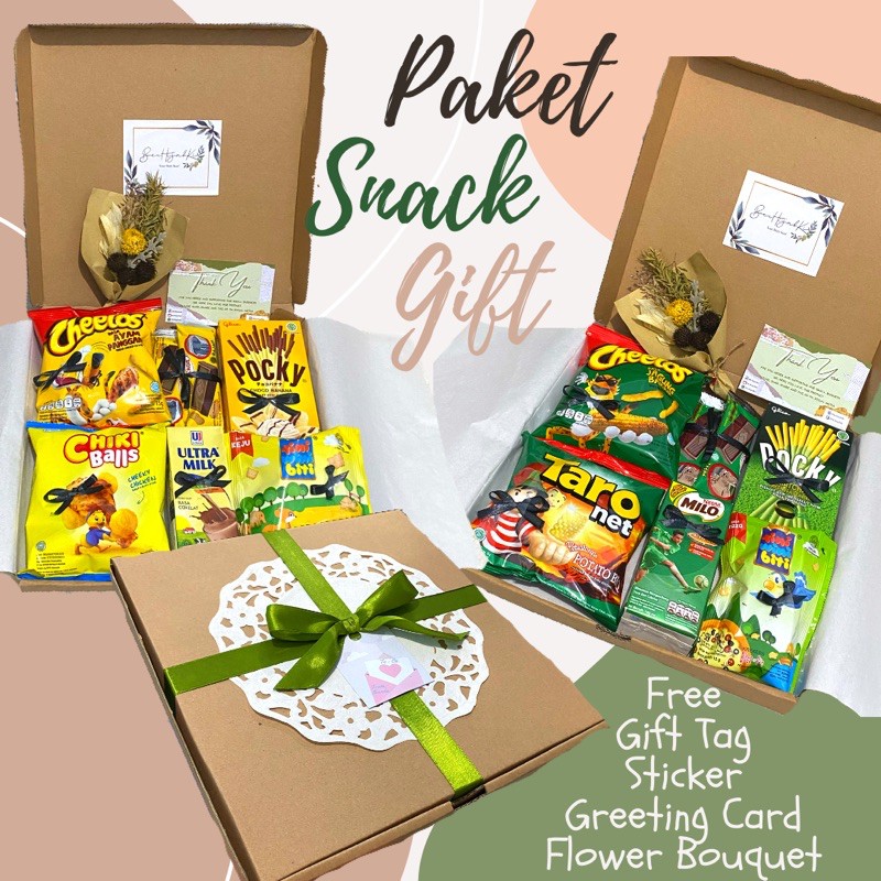 

Snack Hampers Free Bouqet Bunga dan Kartu Ucapan