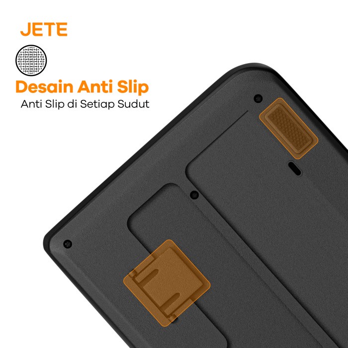 Keyboard USB Laptop Komputer JETE KB1 Silent Key Original Garansi 2 Th