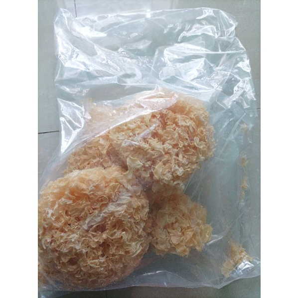 

100 G GR GRAM JAMUR KUPING PUTIH BAI MU ER WHITE DRIED FUNGUS