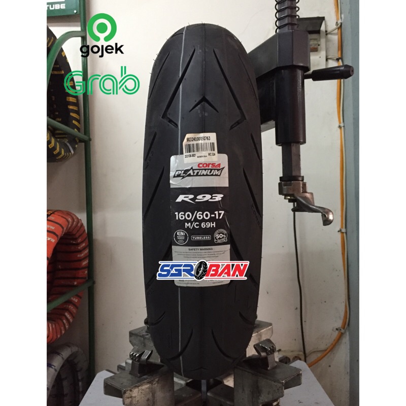 BAN CORSA R93 160/60-17 TUBELESS CORSA RACING CBR250 R25 MT25 NINJA250 MURAH