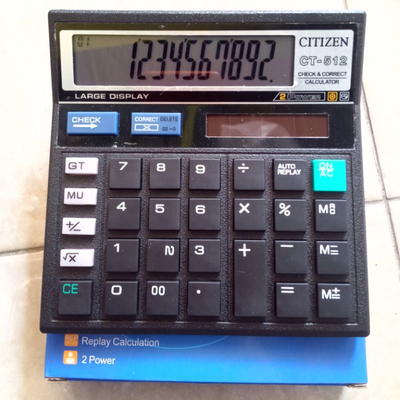 

KALKULATOR CITIZEN 12 DIGIT CT 512 / 500 / 812BN