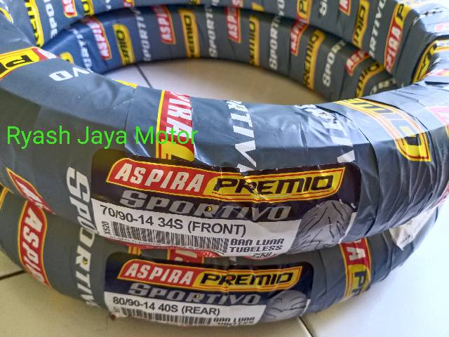 Ban tubeless Aspira Premio Sportivo 70/90-14 Front for MIO M3/Xeon/Rc/Mio/Mio smile/Mio soul/x-ride/Mio