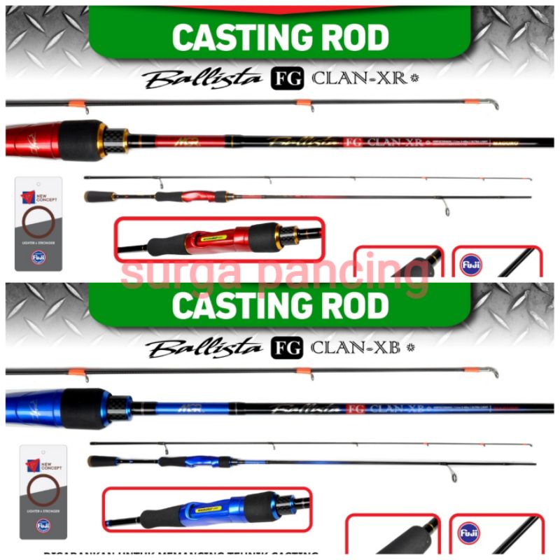 Joran UL MAGURO Ballista FG CLAN XB / XR / FLAME / ICE 2-6lb rod ultralight