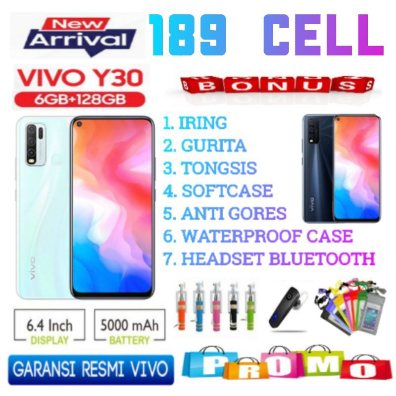 VIVO Y30 RAM 6/128 GB GARANSI RESMI VIVO INDONESIA