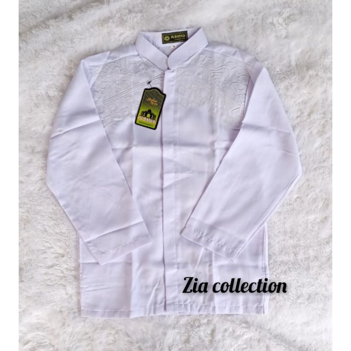 Baju koko putih bordir anak tanggung, dewasa, remaja, kelas 3 SD- 3 SMA
