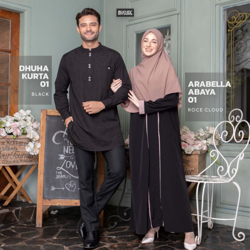 TOKORAME // Dhuha Kurta 01 - Arabella Abaya 01 By MYSURE /Koko Gamis Couple / Kurta - Abaya / Koko H