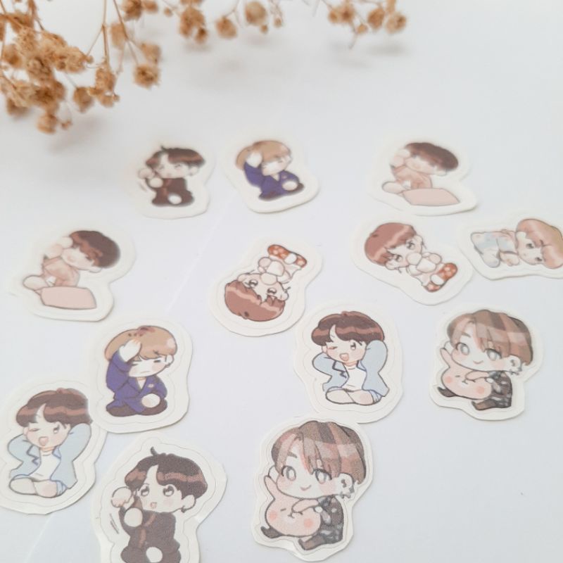 Stiker BTS Chibi Cute Lucu Imut