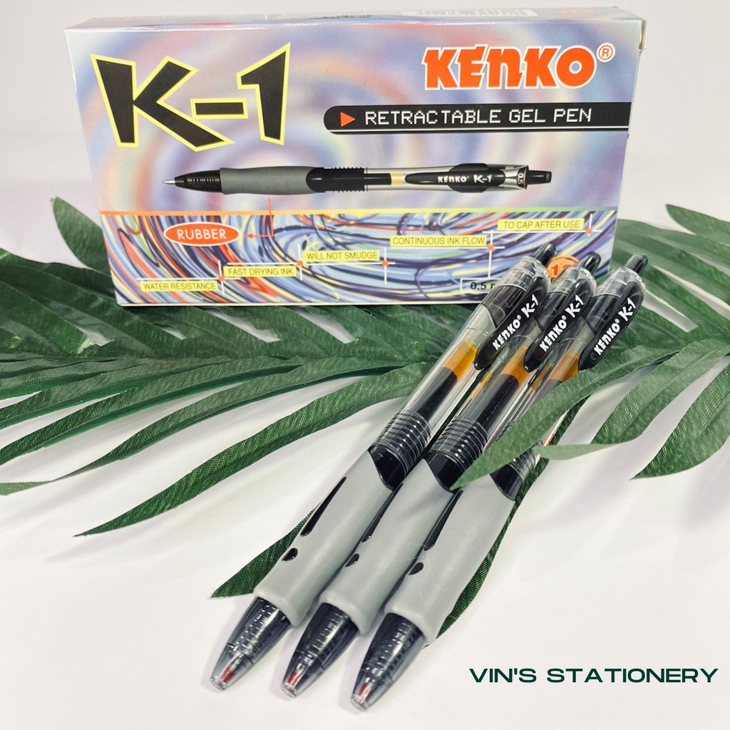 

ORIGINAL PULPEN KENKO GEL K-1 RETRACTABLE K1 / PULPEN CETEK (Per Box)
