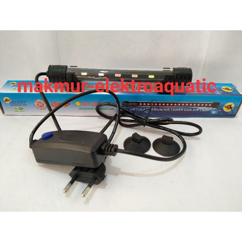 Lampu LED Aquarium Aquascape RECENT 20cm / Lampu Aquarium Celup With Saklar On Off