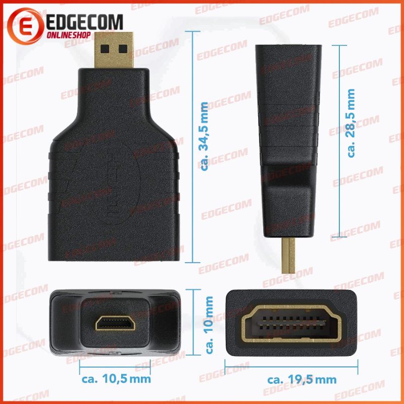 Gender / Konektor Micro HDMI to HDMI Female Adapter