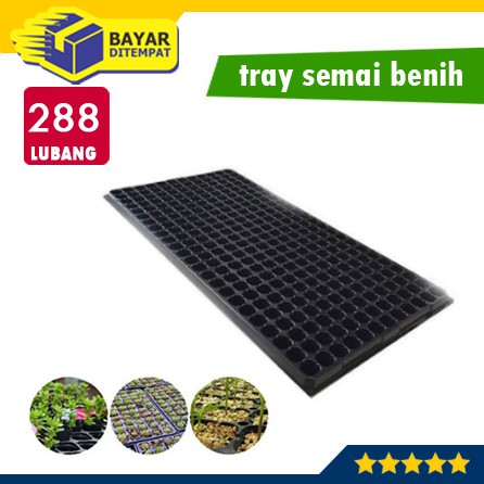 Tray Semai 288 Lubang Pot Tray Penyemaian Semai Bibit Tanaman Hidroponik Hydroponik