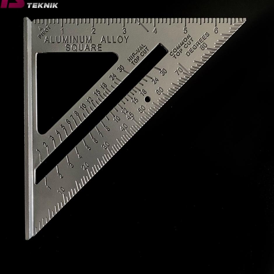 

Model Baru Penggaris segitiga speed square 7inch alumunium woodworking alloy pengukur