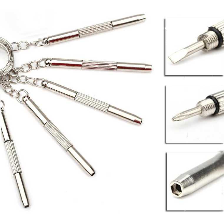 Gantungan Kunci Key Chain ScrewDriver Philips Head Obeng Plus Minus 01