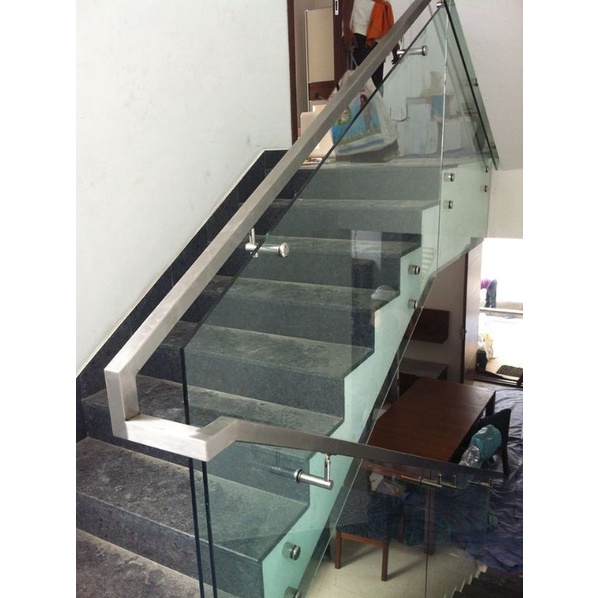 RAILING TANGGA KACA TEMPERED CUSTOM