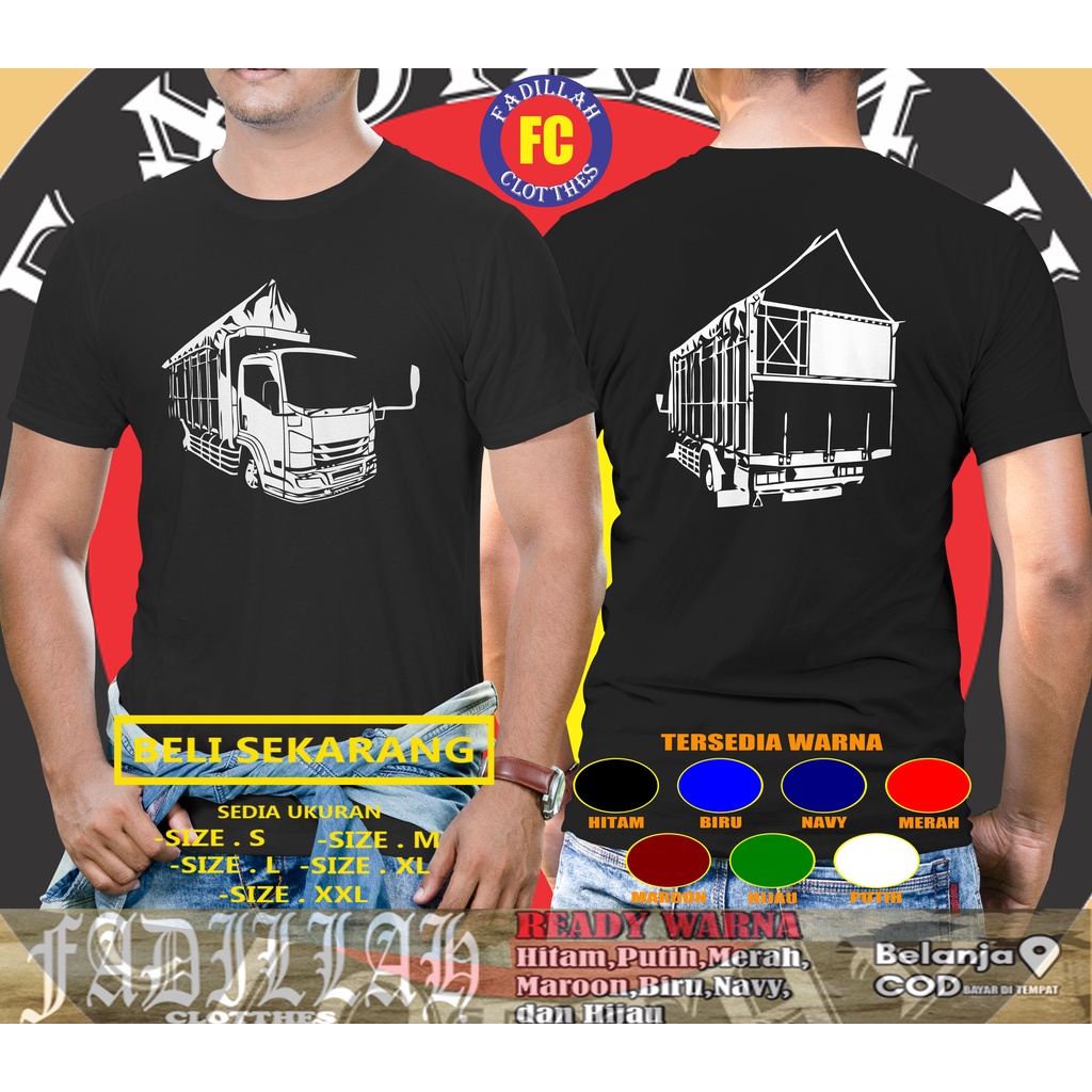 Kaos Mobil Canter Mania Truk Siluet DB Baju Otomotif