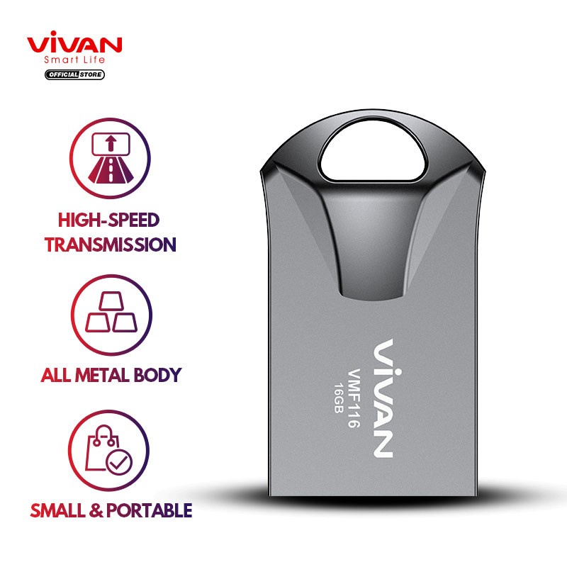 Flashdisk 16GB 32GB VMF116/VMF132 Garansi 1 Tahun - VIVAN