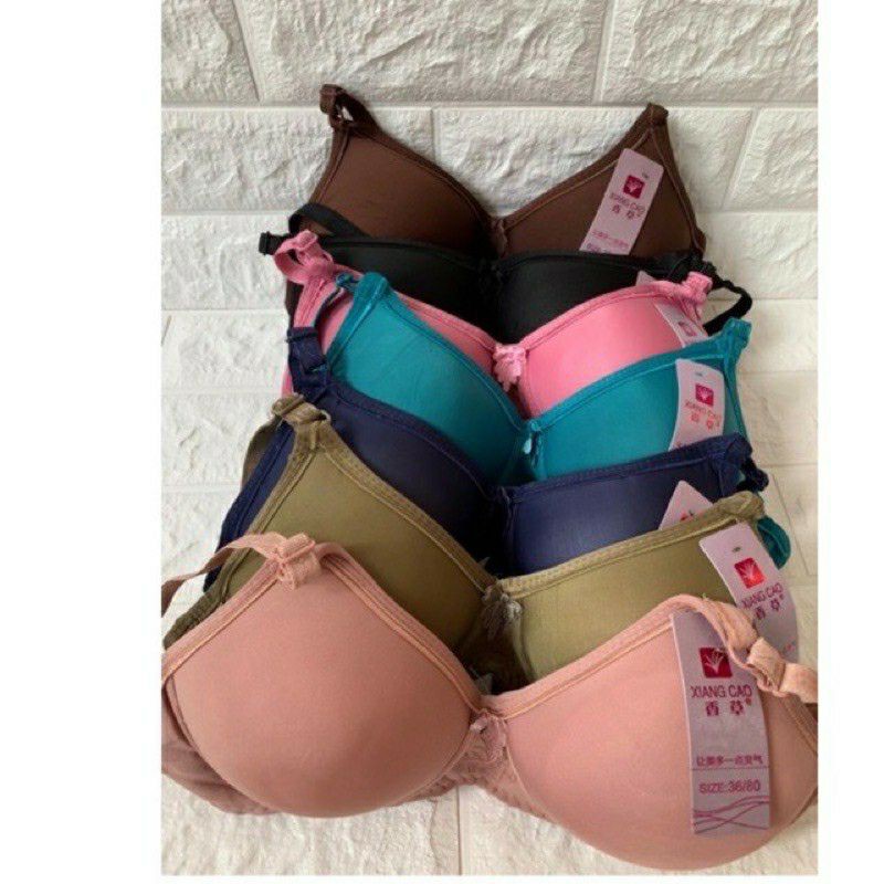Bh wanita busa tipis xiangcao a. 5 bh tanpa kawat bh remaja