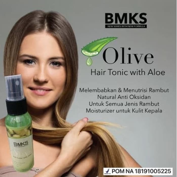 BMKS OLIVE TONIC spay rambut penguat rambut rontok aloe