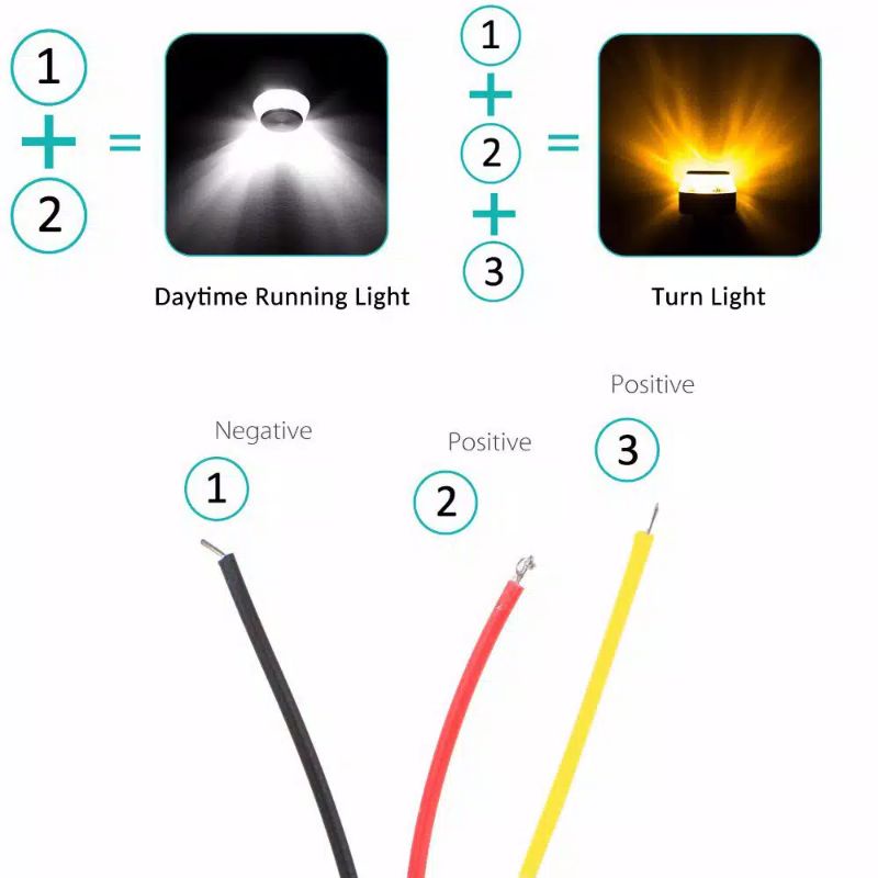 LED JALU LAMPU STANG MOTOR LAMPU HANDLE  SEN 2 MODE