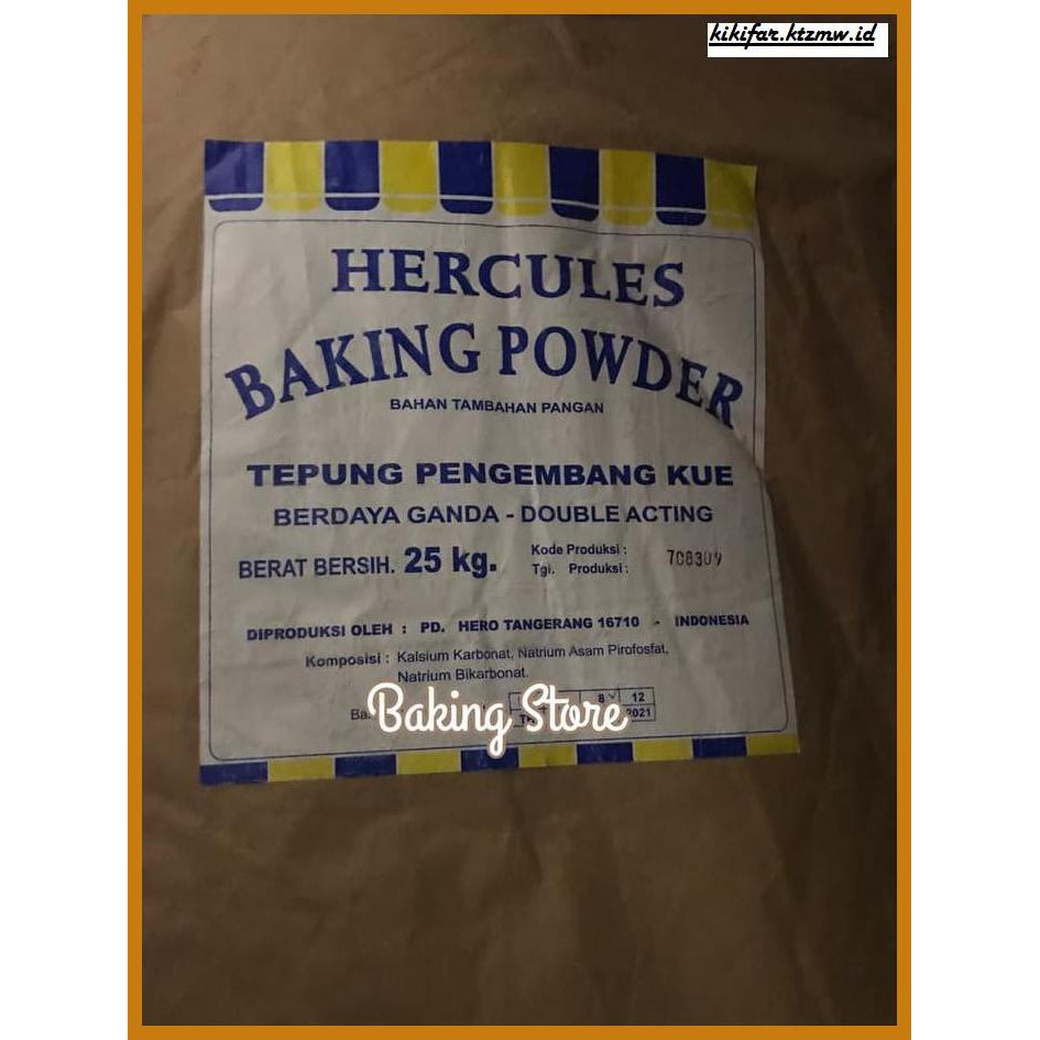 

Redwop-Gnikab- Baking Powder Hercules Double Acting - Repack 500Gr -Hallall.