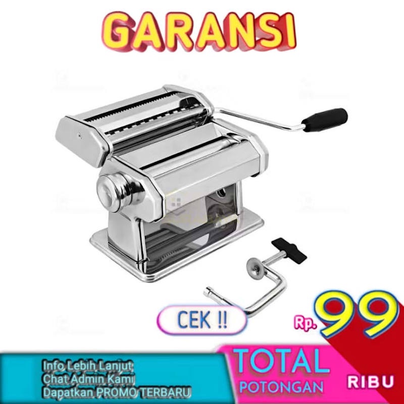 Gilingan Mie Manual Stainless Alat Penggiling Molen Paste;