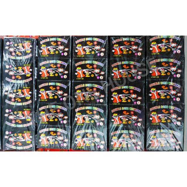 Mainan anak  Gesek korek  WISMOKE DOUBLE BANG 2x bunyi korek Smoke (1kotak@20pcs) bukan kembang api