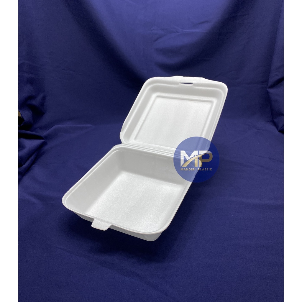 Sterofoam KOTAK POLOS KCS 3/ Kotak Foam Gabus Nasi KCS -100pcs