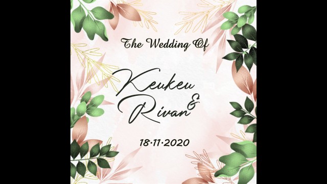 Undangan Digital Video Pernikahan Rustic / Digital Wedding Invitation Murah