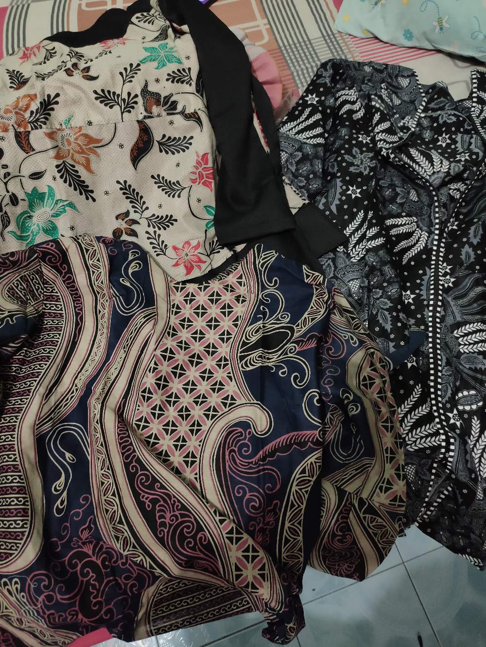 M-l-xl-xxl Batik Tunik Wanita Asj Sa Hrb026 Kenongo Pekalongan Sogan Tulis