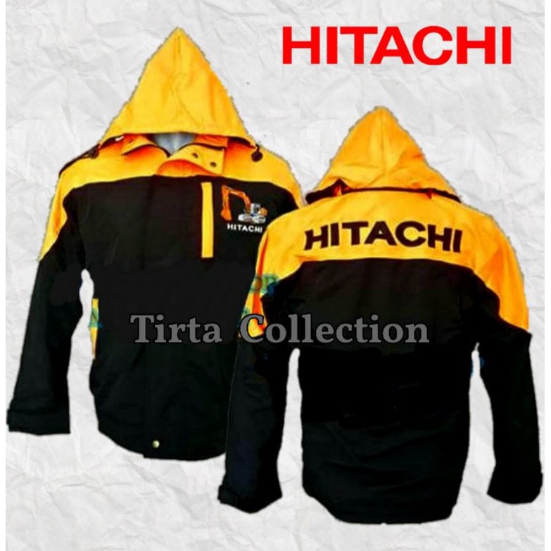 JAKET HITACHI EXCAVATOR ALAT BERAT BORDIR TERMURAH