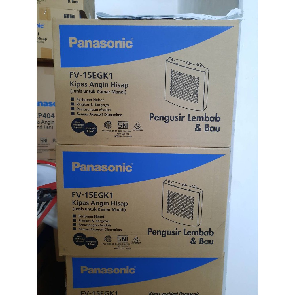 Panasonic Exhaust Fan Dinding / Tembok 6 Inch FV-15EGK1 Ventilating 6&quot;