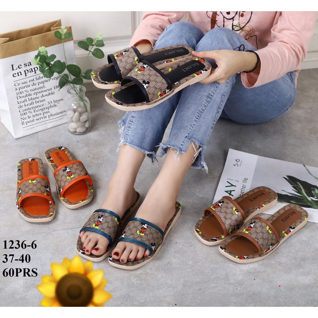 Sandal Karet Jelly Wedges Wanita import Model Terbaru Original Kekinian by AGUNG STYLE Balance 1236-6