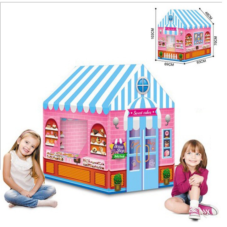 MAINAN TENDA ANAK TENDA ES KRIM TOKO SWEET SHOP KIDS PLAY TENT ICE CREAM TENT BAGUS MURAH KADO ANAK