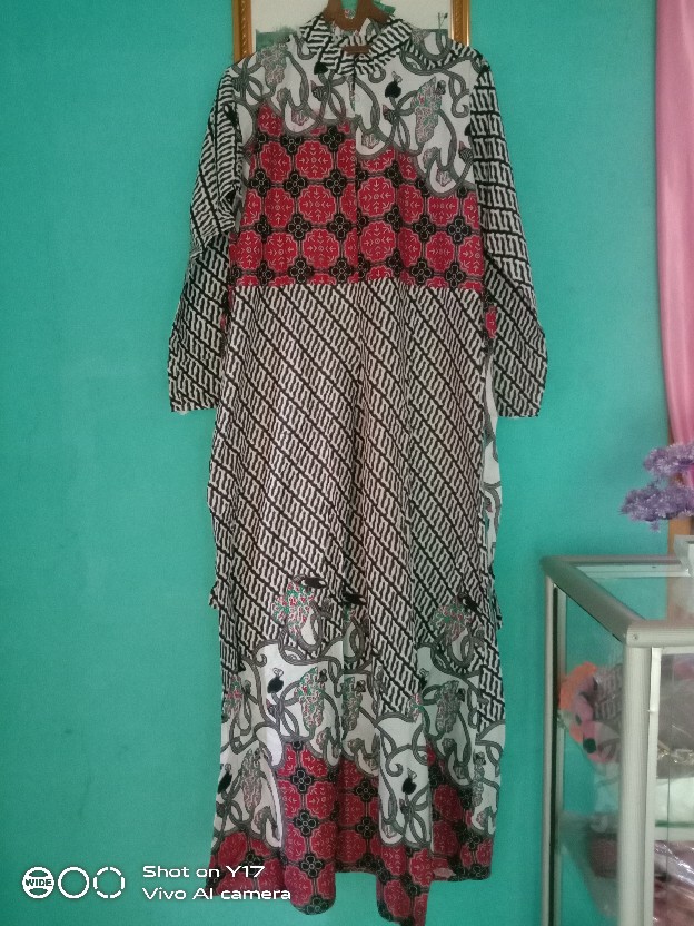 Batik Couple Keluarga Sania Ruffle Ori Ndoro Jowi Dnt Morena