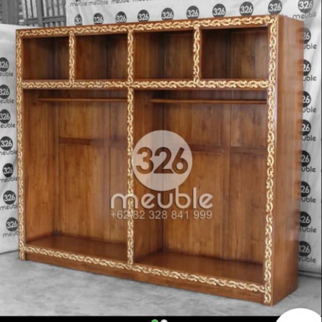 Rak -lemari Alquran dan mukena jati jepara