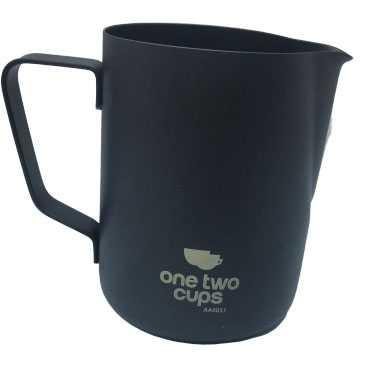 OneTwoCups Gelas Pitcher Kopi Espresso Latte Art Stainless - AA0051 [Hitam] [400ml]