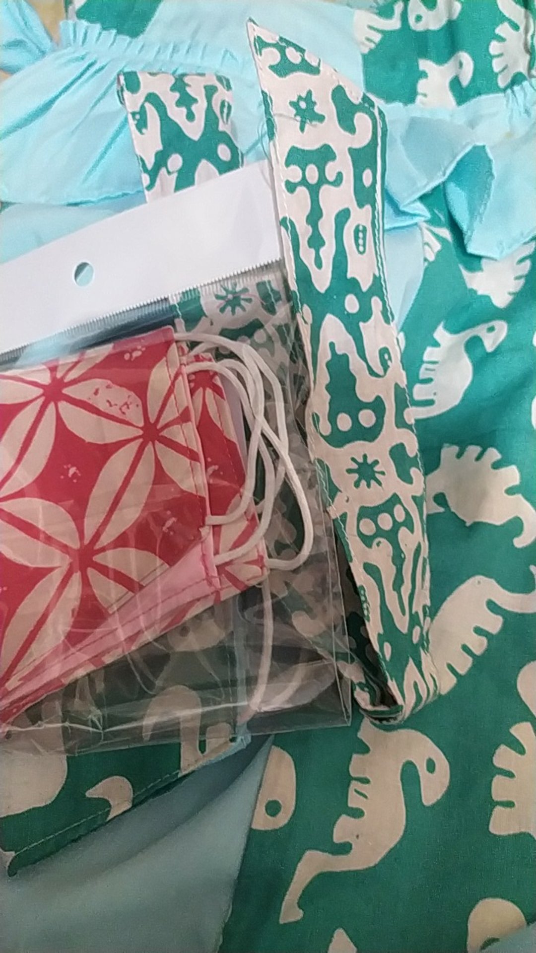 Masker Batik Anak Anak Kembaran Dress & Kemeja