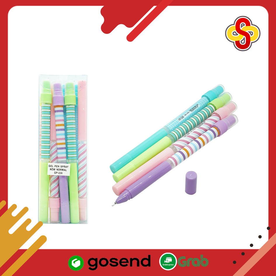 

Pulpen Gel Spray / Pulpen Hand Sanitizer GP-236 Isi 12 pcs