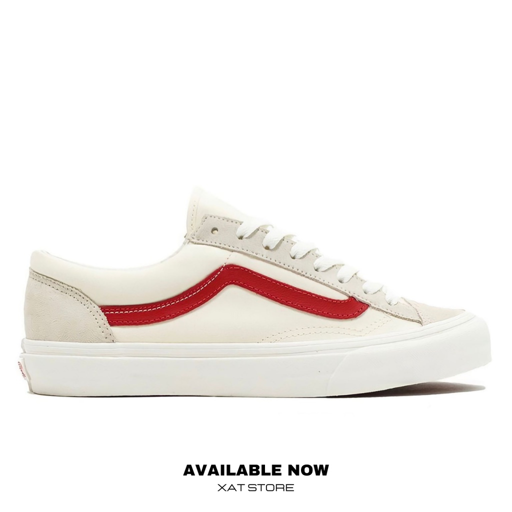 VANS STYLE 36 MARSHMALLOW RED RACING CLASSIC (ORIGINAL 100%)
