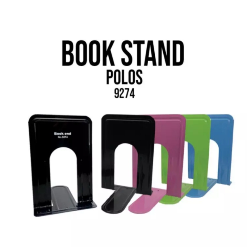 

PEMBATAS BUKU / BOOK END / STAND BOOK POLOS 9274 ANEKA WARNA 1 SET ISI 2