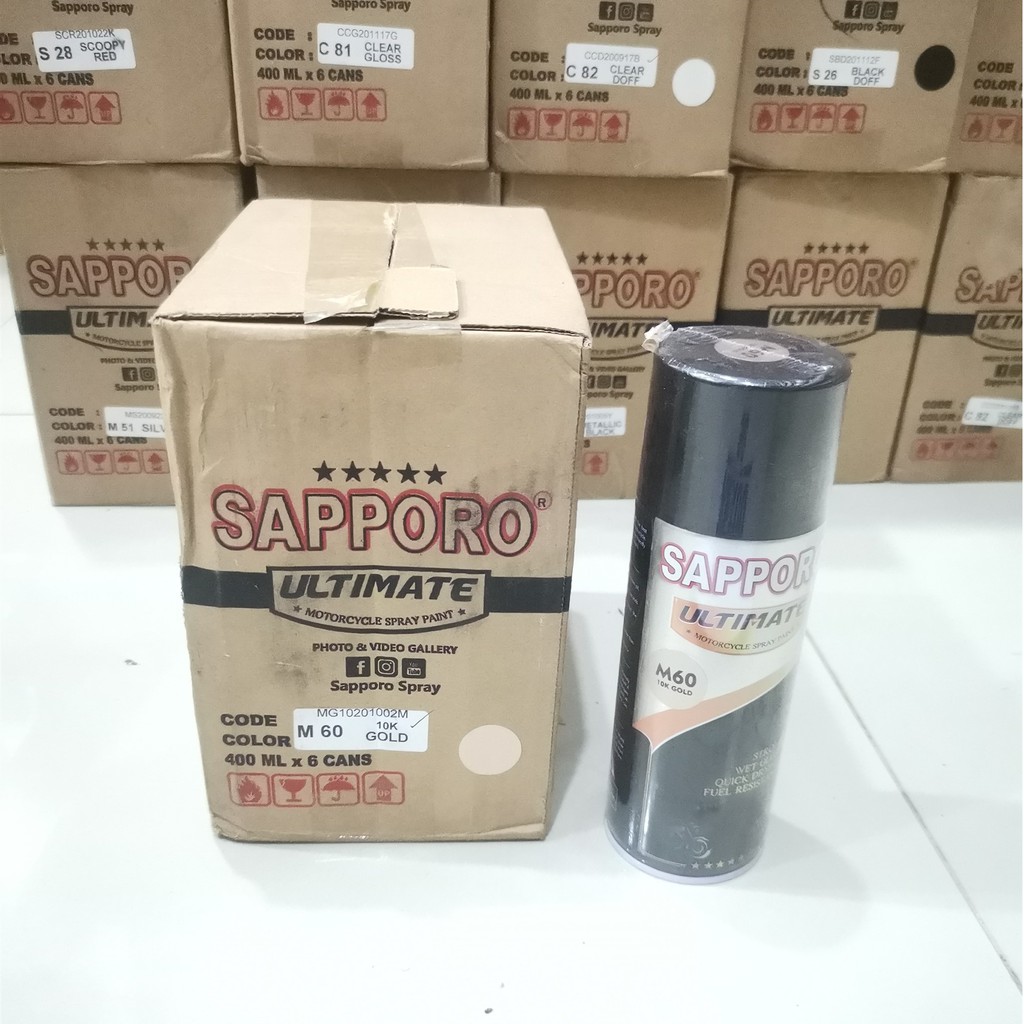 Cat Semprot Sapporo Ultimate M60 10K Gold