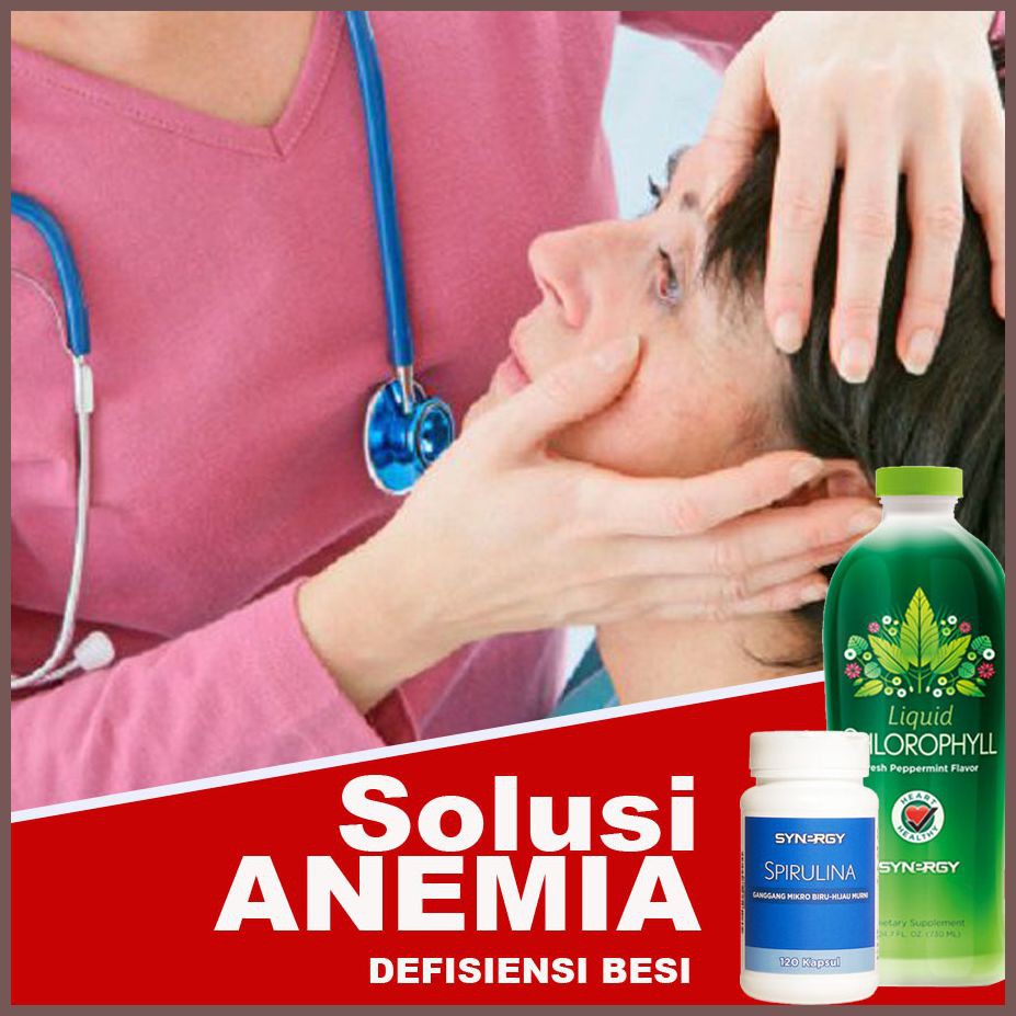 PAKET OBAT HERBAL Alami Anemia (Klorofil + Spirulina Synergy)