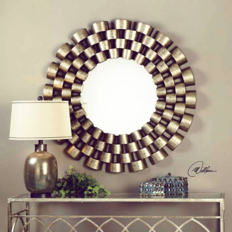 Cermin hias modern / Cermin rumah minimalis terkini / Figura Cermin Custom