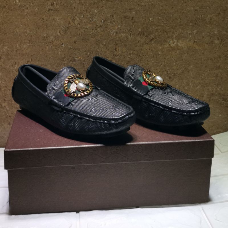 sepatu loafer gc mirror slip on shoes