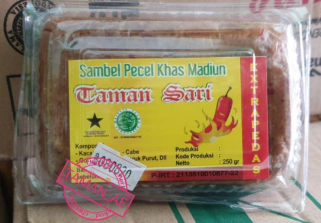 Sambel Pecel / Bumbu pecel TAMAN SARI asli Madiun