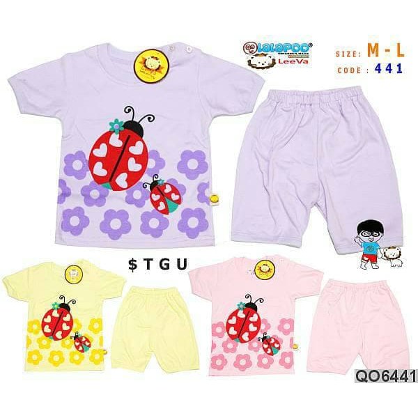 PROMO Murah Setelan Pendek Bayi / Baju Santai / Baju Bayi Perempuan Twinkle Toes ,