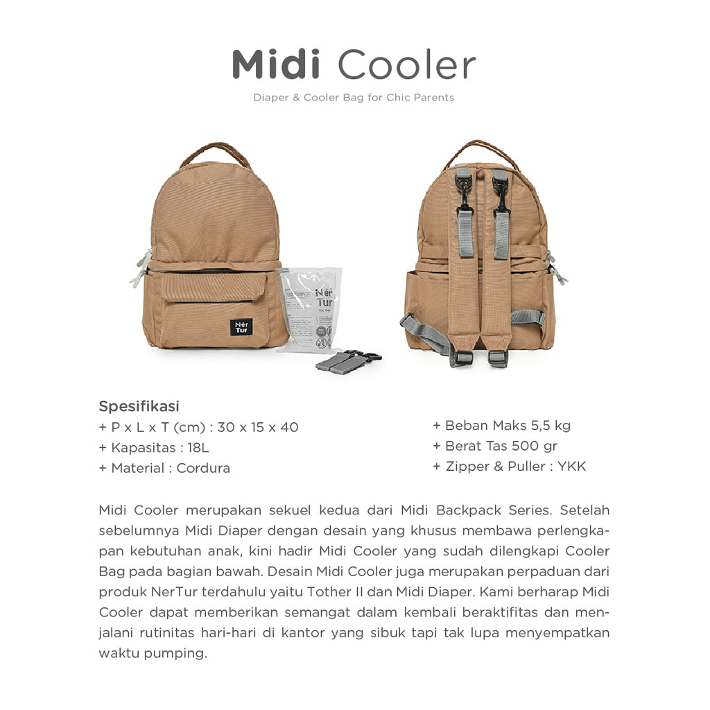 Nertur - Diaper &amp; Cooler Bag / Tas Bayi Modular