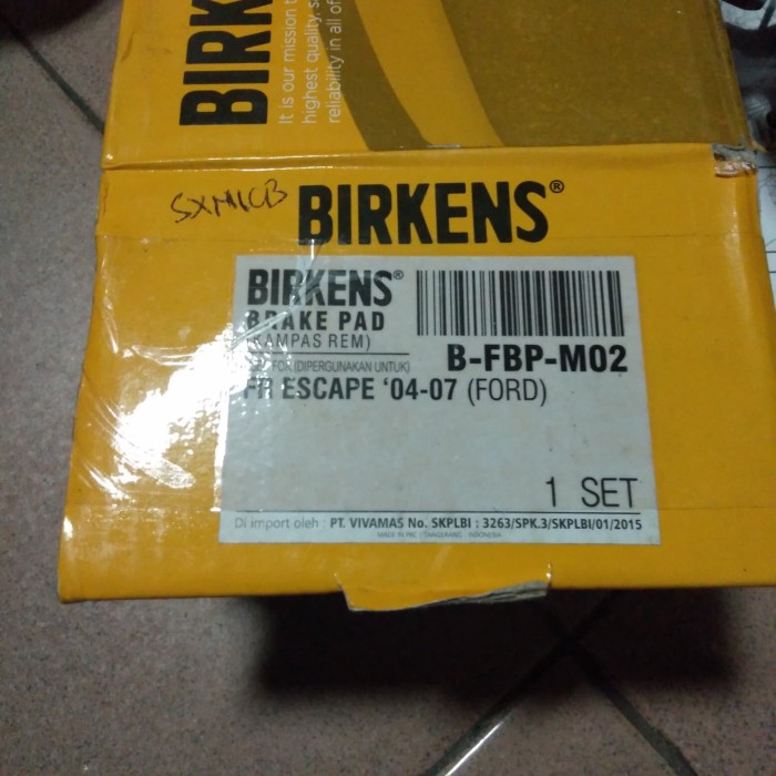 kampas rem depan ford escape 2004 - 2007 / kampas rem depan escape